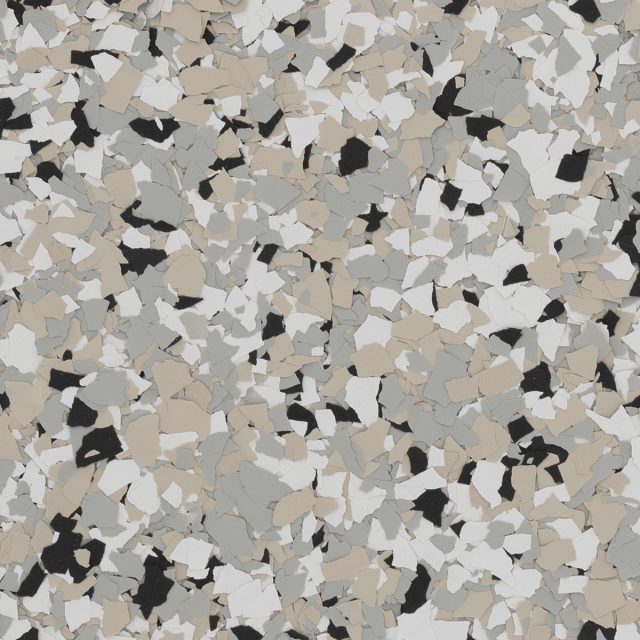 Cabin Fever garage floor flake color