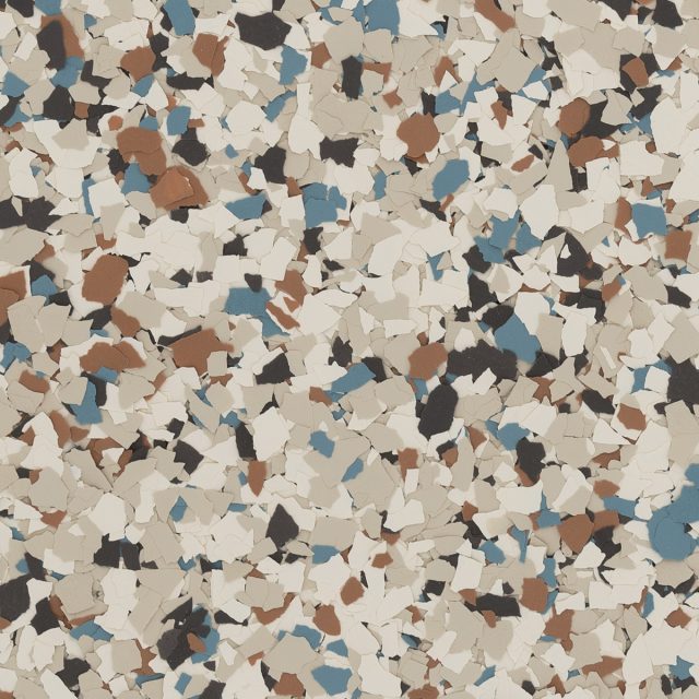 Coldwater Canyon Torginol color flake blend for garage floor coatings