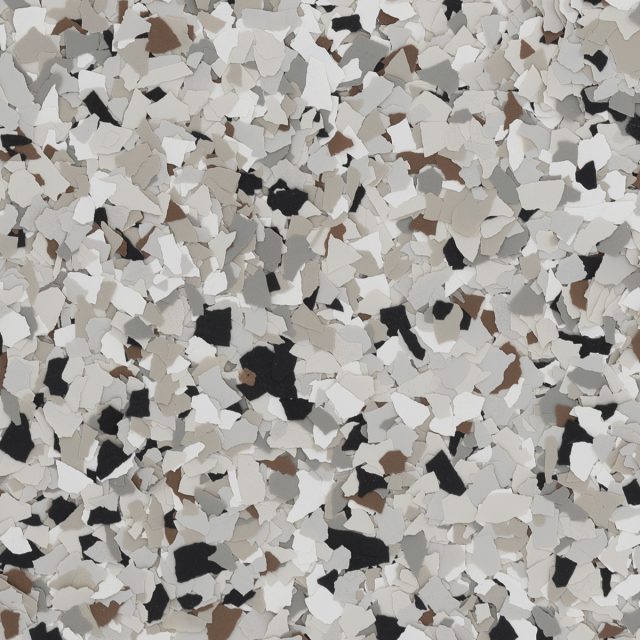 Coyote garage floor flake color