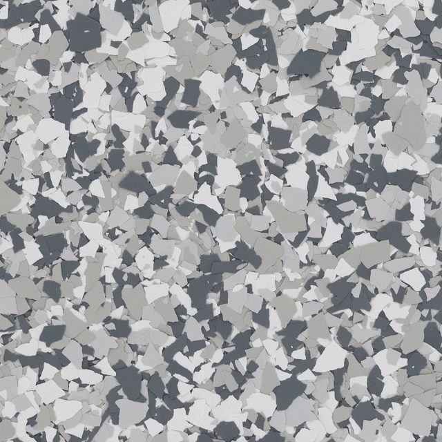 Gravel garage floor flake color