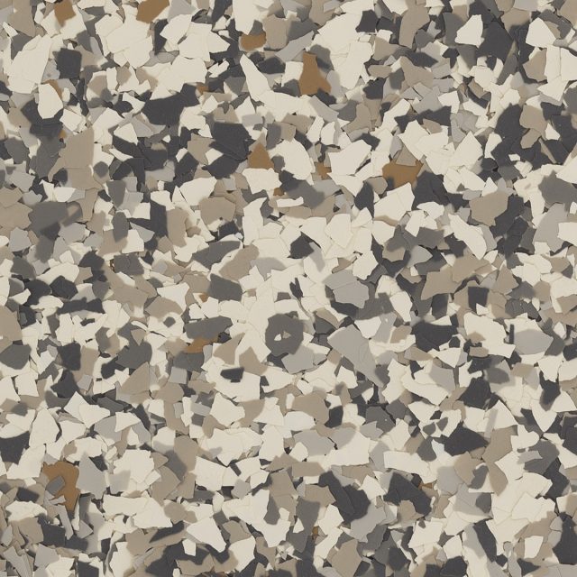 Mushroom Torginol color flake blend for garage floor coatings