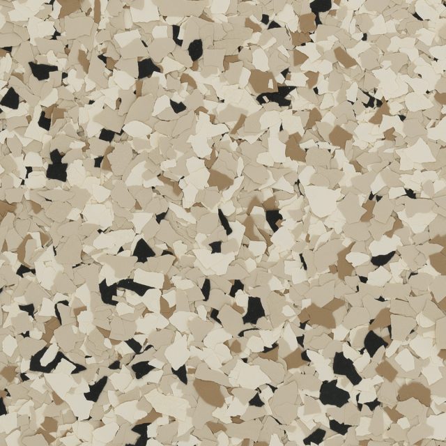 Shoreline garage floor flake color
