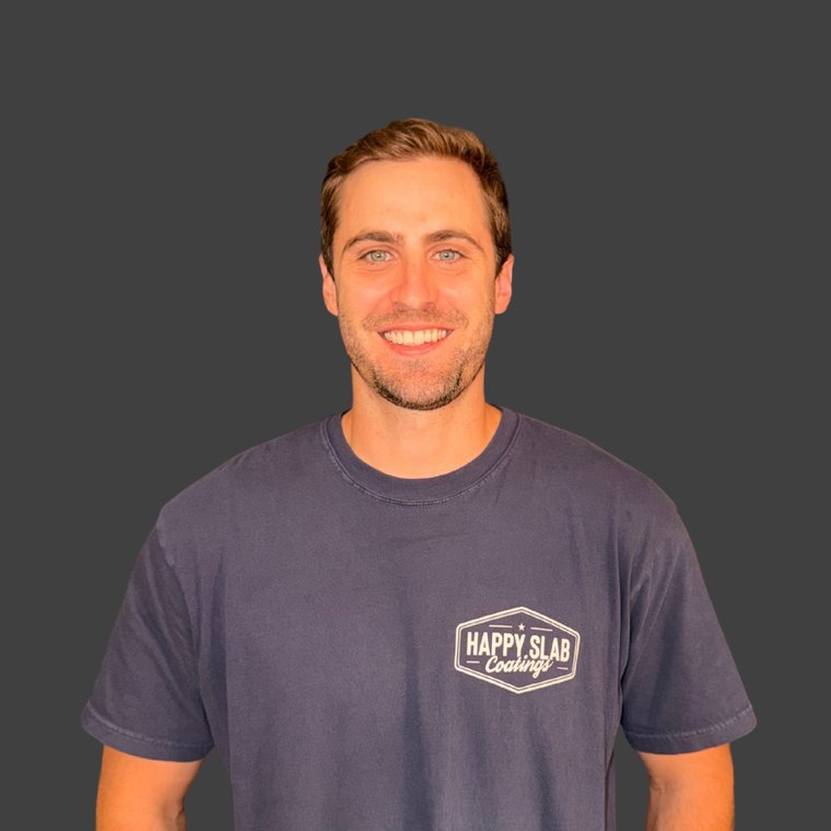 Kason Fornes, co-founder of Happy Slab Coatings in Granbury, TX